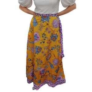 NEW FARYLINA maple wrap skirt in yellow
